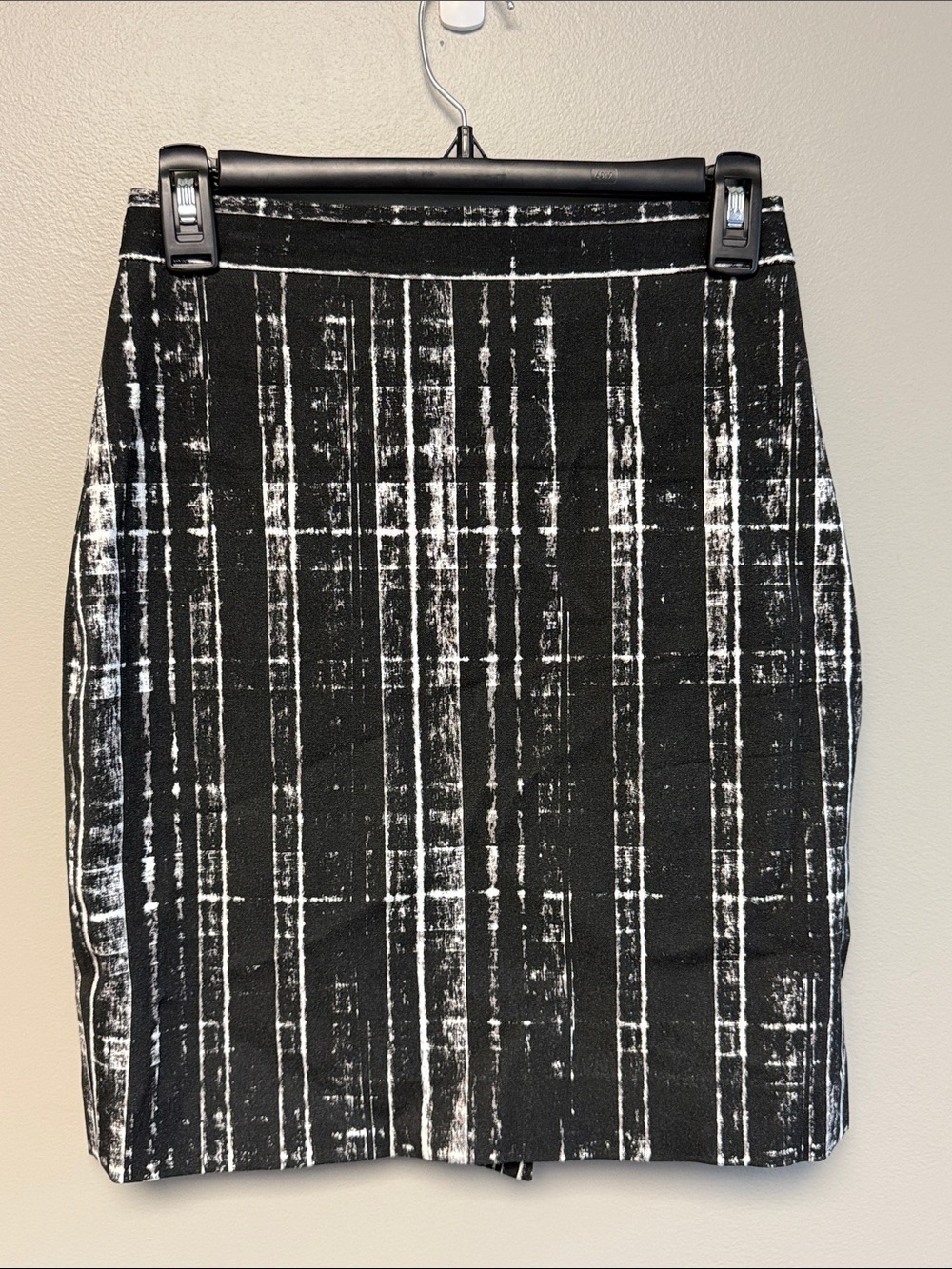 Banana Republic Black White Stretch Pencil Skirt Size 0